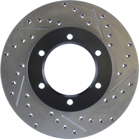 CENTRIC PARTS Sport Drilled/Slotted Brake Rotor, 127.44044L 127.44044L